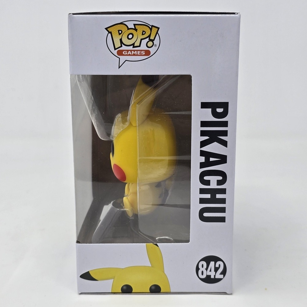 Funko Pop Games Pokemon Pikachu 842 Vinyl Figure Standard Yellow New In Box - Picture 2 of 6